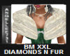 FUR STOLE DIAMONDS XXLBM
