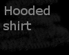 Hooded blk grey shirt