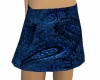 Blue Satin Skirt