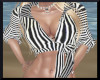 Tied up bw stripes top
