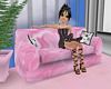 Pink Satin Couch