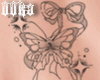 🅡🖤Belly Tattoo 蝶