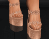 dj peach flower heels