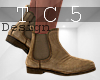 Brown formal boots
