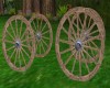 4 Spinning Wagon Wheels