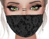 Lace Mask Grey Black