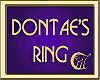 DONTAE'S WEDDING RING