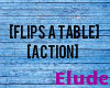 *E* Blue Flipping Table