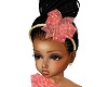 Kids Pink Gold Bow