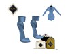 XASHAN HEELS LT BLEU