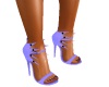 Lilac fan stilleto shoes