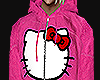 pink kitty hoodie (m) ~~