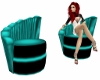 -Syn- Teal Request Chair