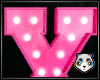 [P2] Pink Neon Letter X