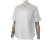 zWHITE TEE W TAT M