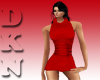 DKN - RED AYNA'S DRESS