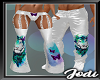 Teal TIger Chain Flares
