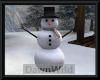 Winter Cabin Snowman