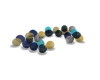 blue gold baloon floor