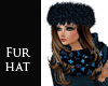 Tease's Fur Hat Navy Blu