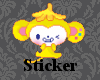 *tdv* Sticker Monkey