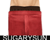 /su/ VISCOSE PANTS RED