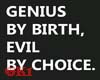 Genius By birth cutout