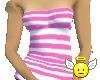 *S*Pink Stripes Tube Top