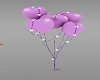Purple Heart Lit Balloon
