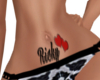 Ricky Hearts Belly Tatt