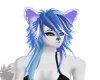 Foxie's blue purple hair
