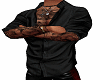 open shirt black+tatoo