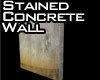 Stained concrete wall