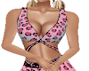 pink print top