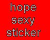 hopes sticker
