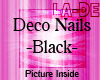 *La-De* Deco Nails-Black