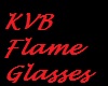 Red Flamed Glasses