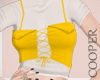!A yellow corset top