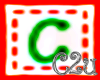 C2u letter C Sticker