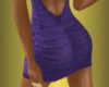 pur. wrinkel skull dress