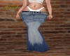 faded thong jeans