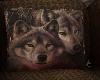 brown wolves couch