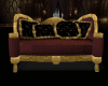 Antique Burgandy Sofa