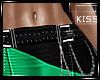 Black&Green Skirt