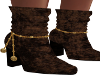 Layla Brown Velour Boots