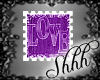 **Love Stamp - purple