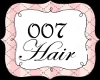 007 Teal trance hair