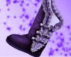 J| Purple Fur Boots