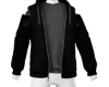 black sweatshirt jacket
