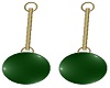 V1 Green Bauble Earrings
